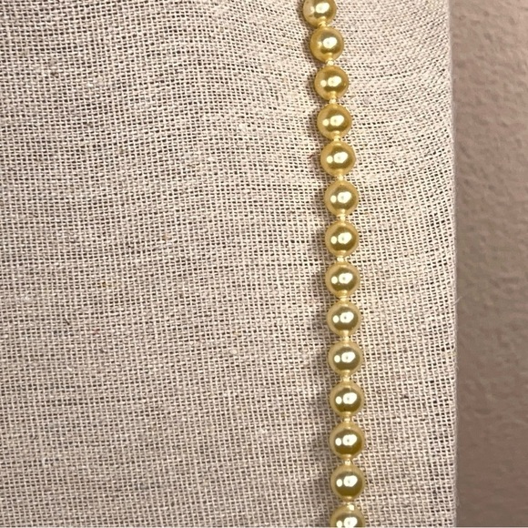 Vintage Pearl Necklace Retro Glam Pinup Wedding Ivory Cream - Picture 5 of 10